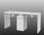 Modern double seats manicure table